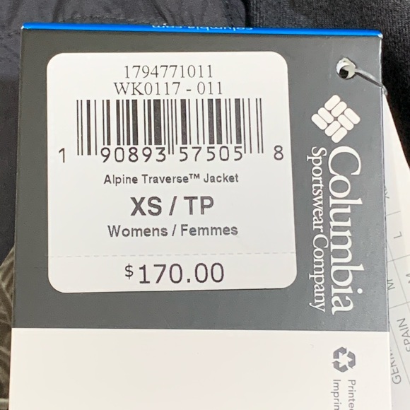 COLUMBIA Jacket Alpine Traverse Titanium Black XS - Picture 6 of 8